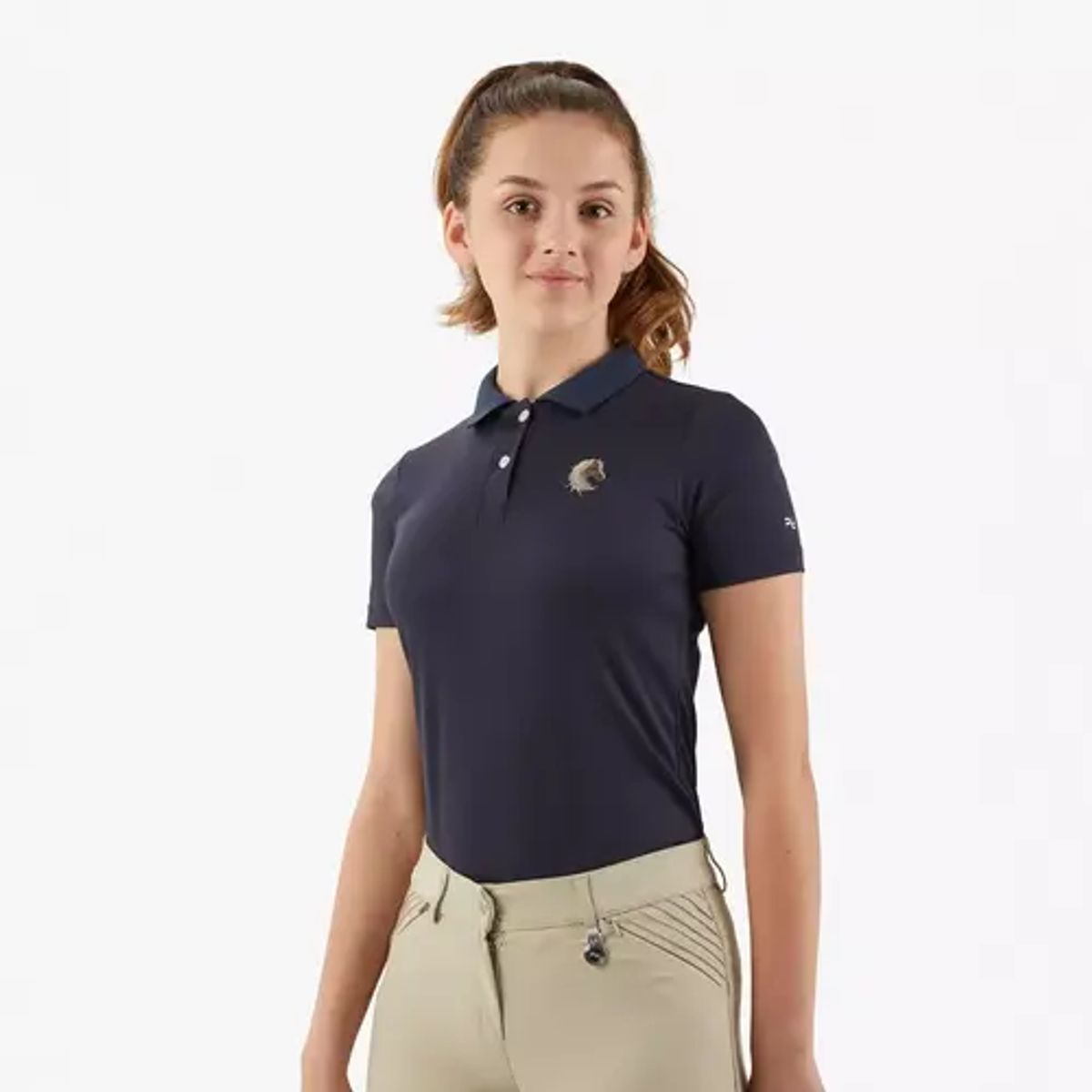 Premier Equine junior ride polo - Navy, 11-12 år