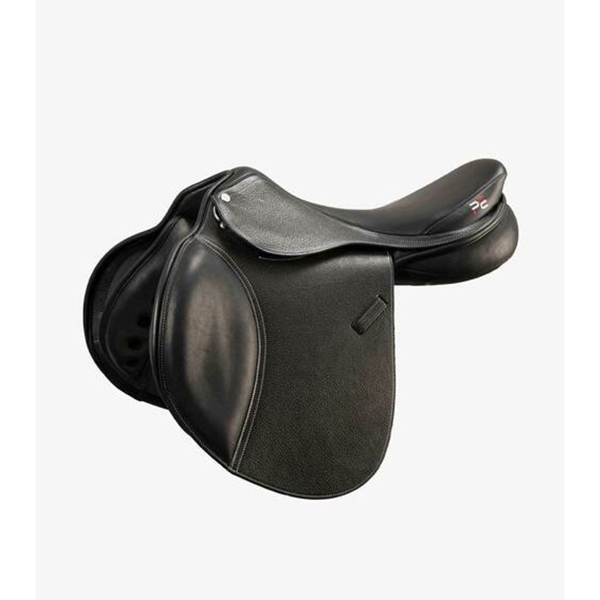 Premier Equine Lyon Close Contact læder spring sadel - Sort - 16,5"