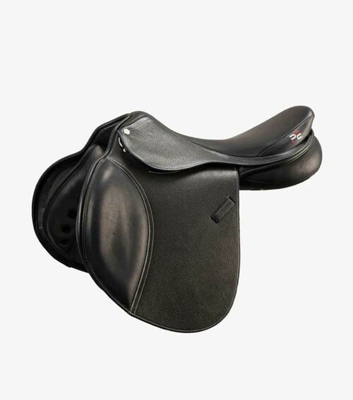 Premier Equine Lyon Close Contact læder spring sadel - Sort - 17,5"