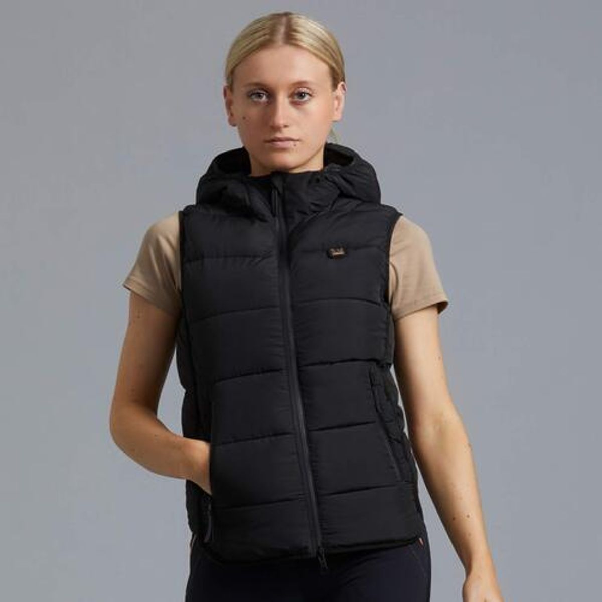 Premier Equine Pavoni dame ridevest - Sort - 34