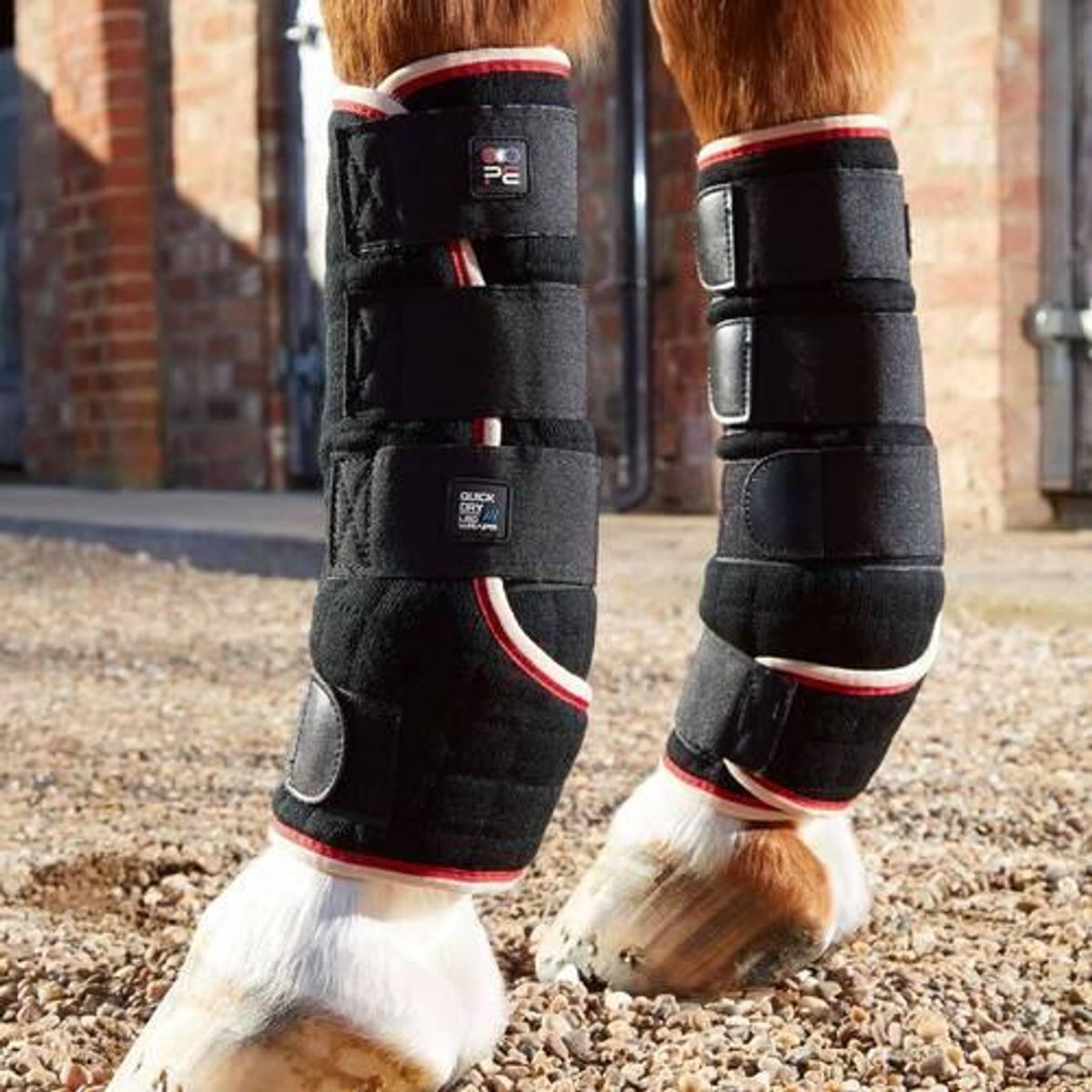 Premier Equine Quick Dry Leg Wraps - Par - Navy, XLarge