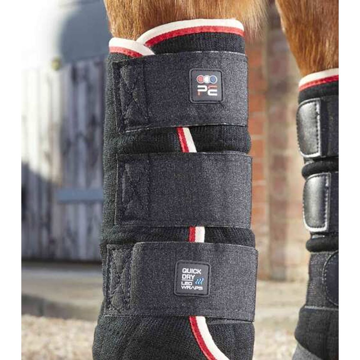 Premier Equine Quick Dry Leg Wraps - Par - Sort, Large