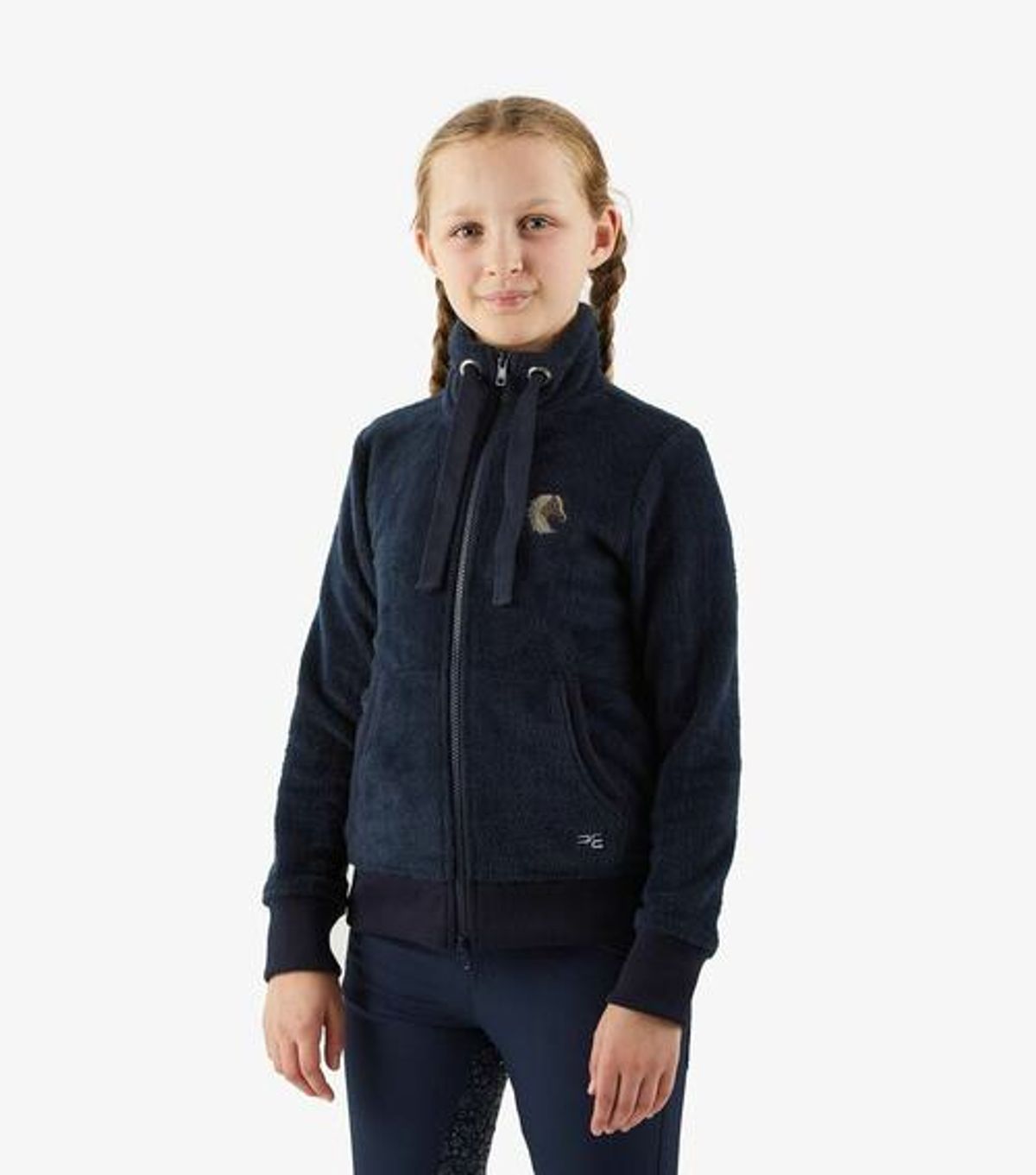 Premier Equine Sasso Teddy Fleece ridejakke til børn - 5-6 år