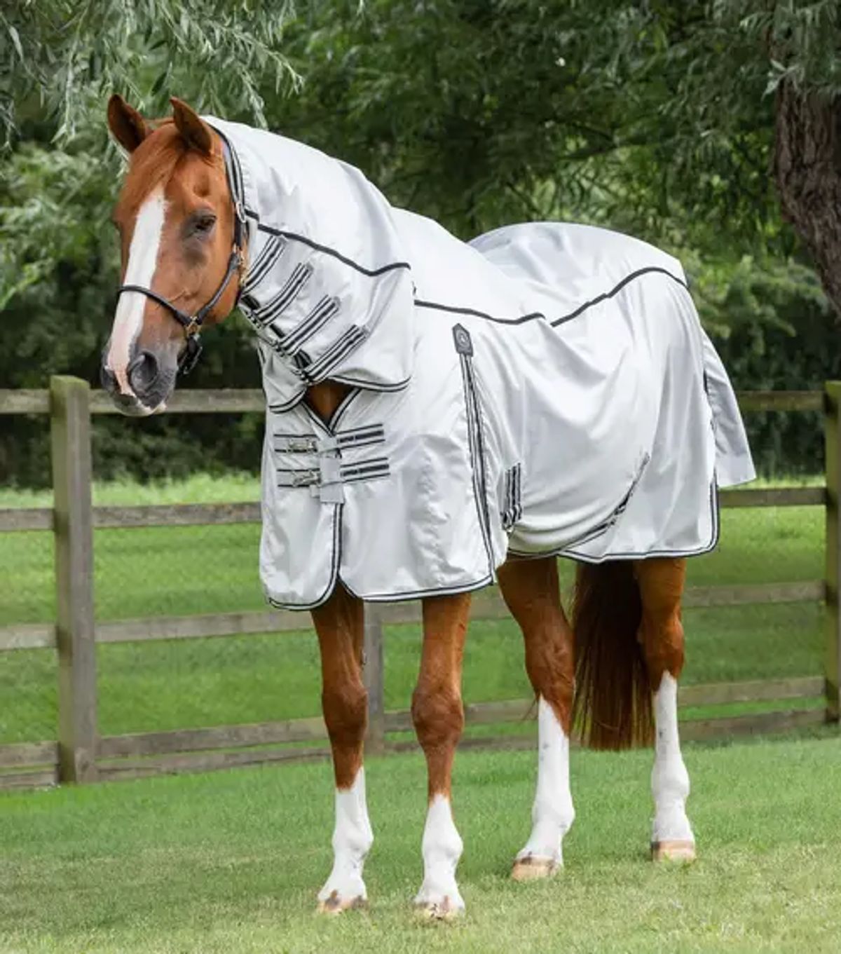 Premier Equine ShowerTex insektdækken - Sølvgrå - 5,0" (115cm)