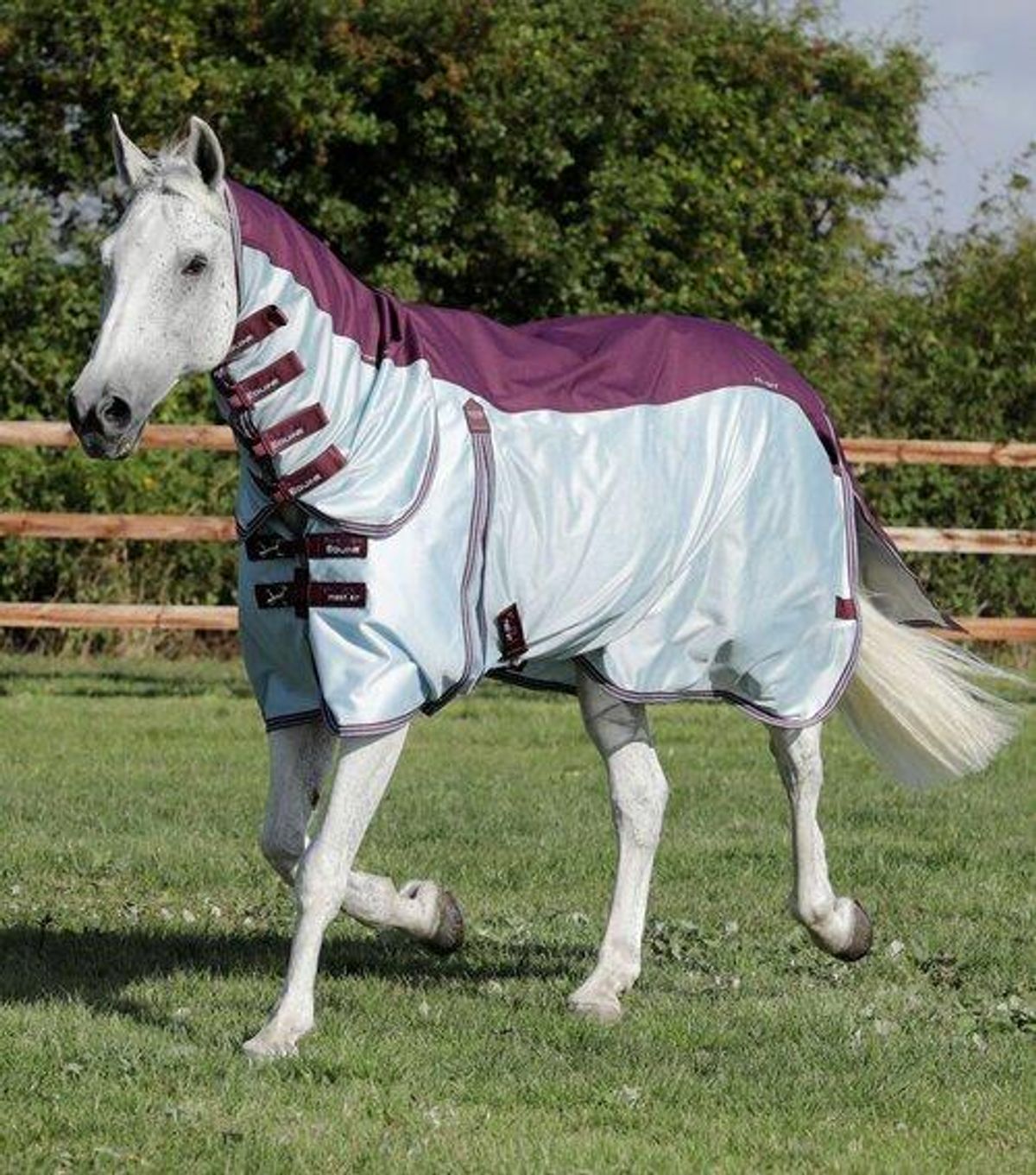 Premier Equine Stay-Dry Mesh insektdækken - Vinrød - 5,6" (125cm)