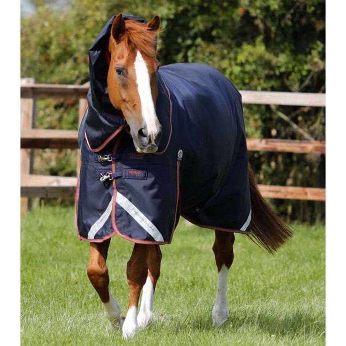 Premier Equine Titan 100g dækken med Snug-fit hals - Navy