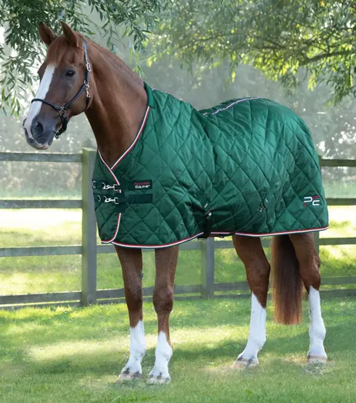 Premier Equine Tuscan stalddækken 100g - mørkegrøn - 5,0 115cm