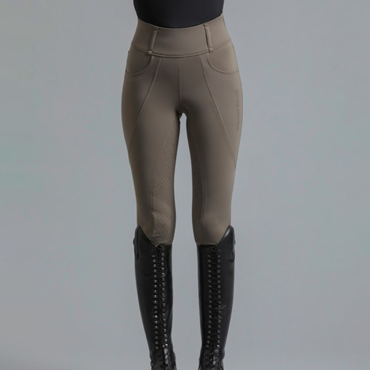 Premier Equine Ventus højtaljede ridetights - Taupe