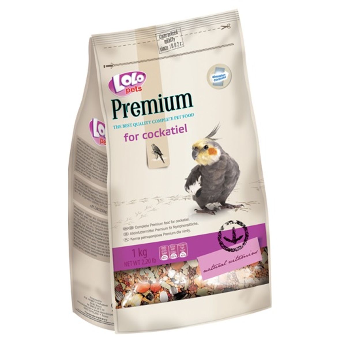 Premium parakitfoder. 1000g.