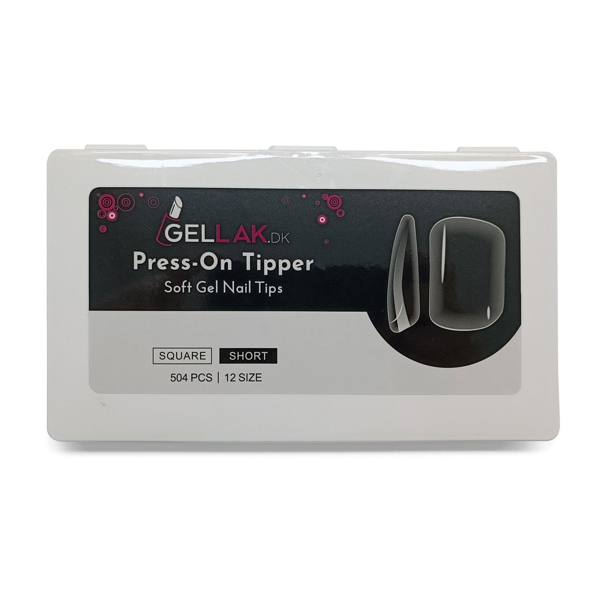 Press-On Tipper | Square Short | Soft Gel Tips | Gelly Nail Tips