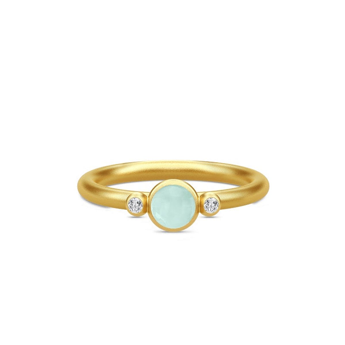 Prime Petite Ring Peru Chalcedony