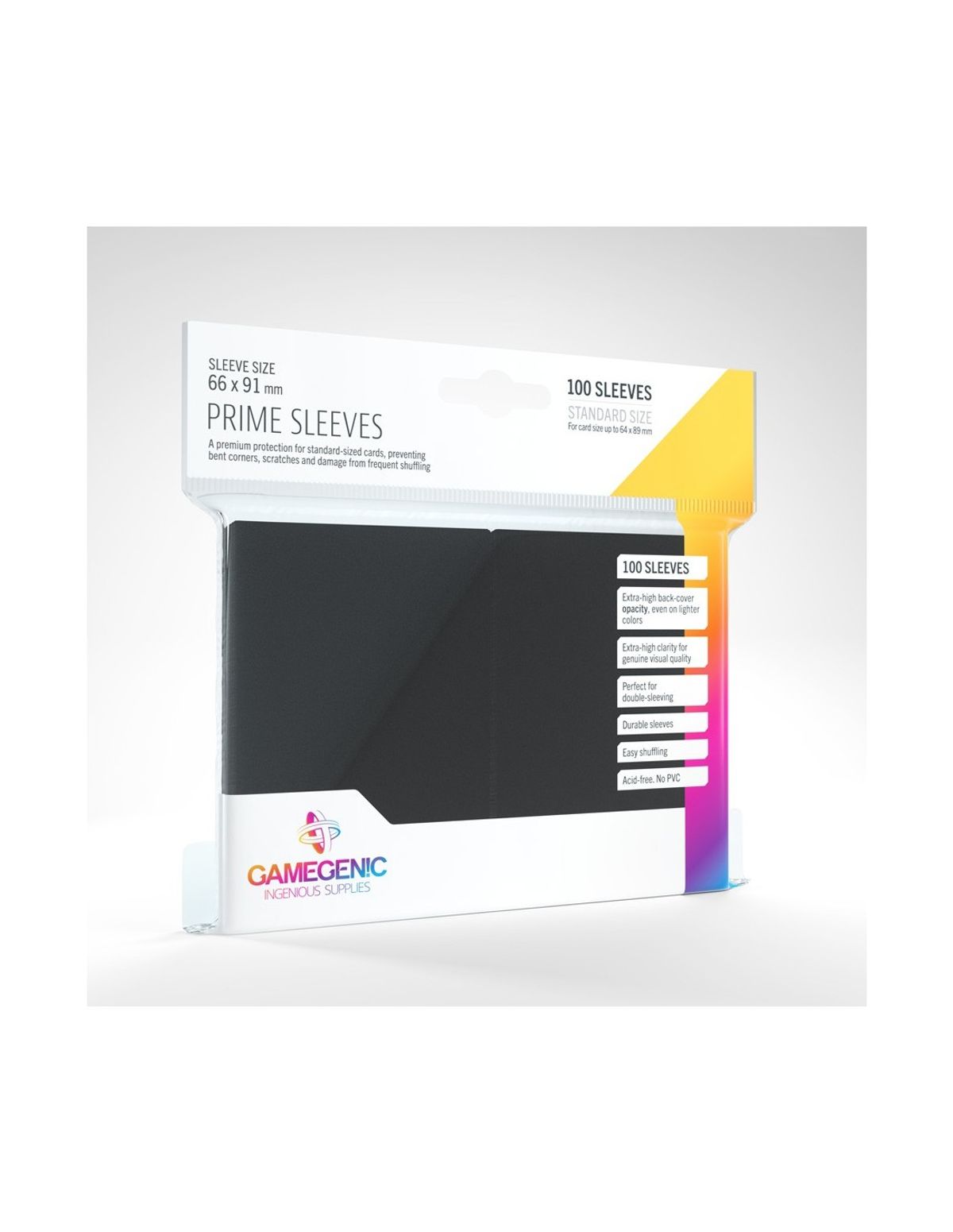 Prime Sleeves 100 stk - Plastiklommer - GameGenic