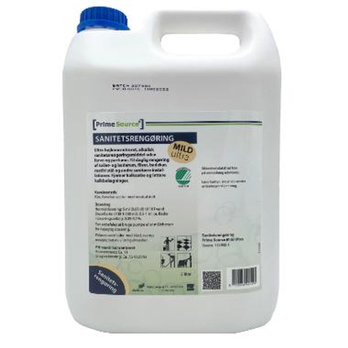 Prime Source Sanitetsrengøring Mild ULTRA højkonc uden Farve/Parfume 5 ltr