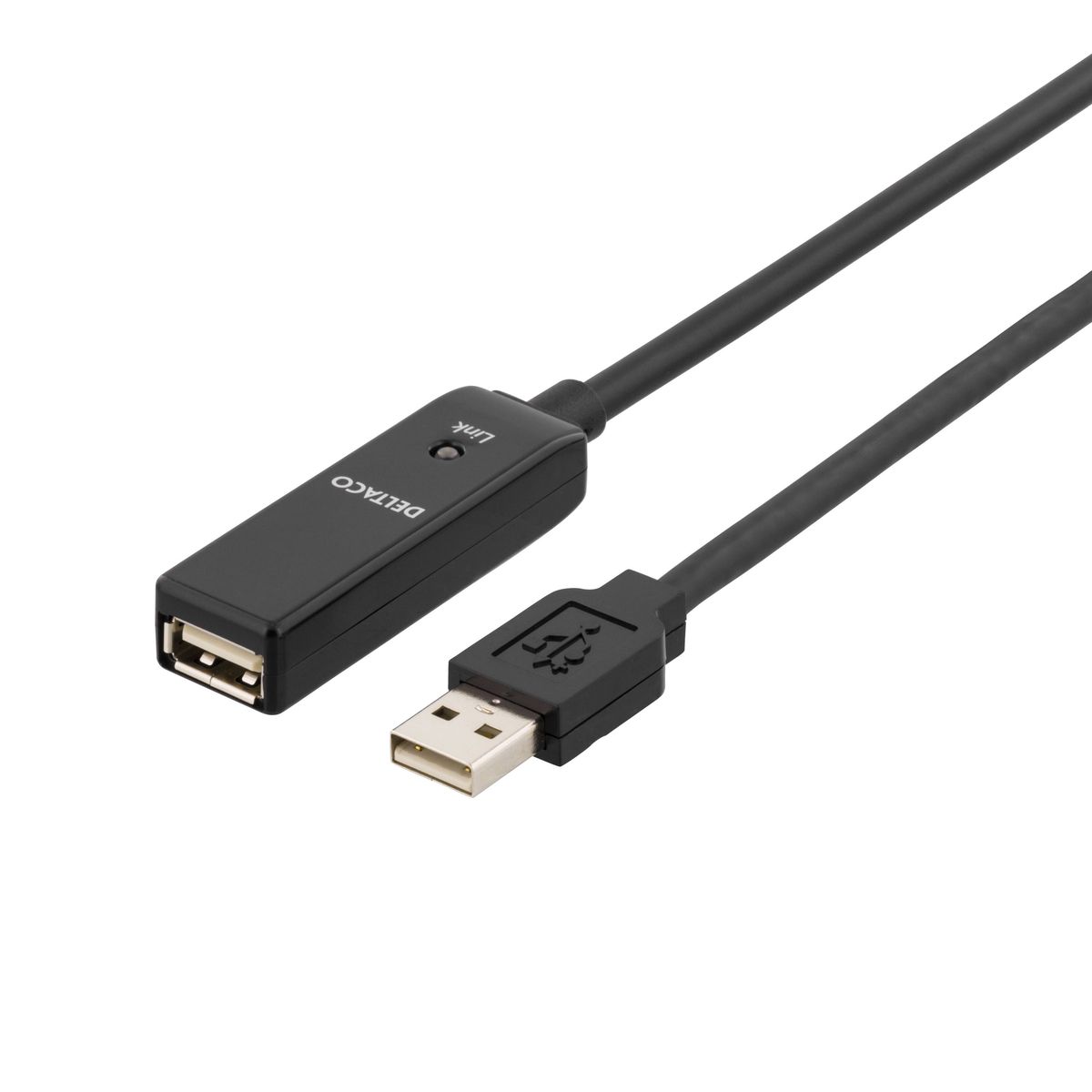 PRIME USB 2.0 forlængerkabel - Aktivt - 10 m - 5 års garanti