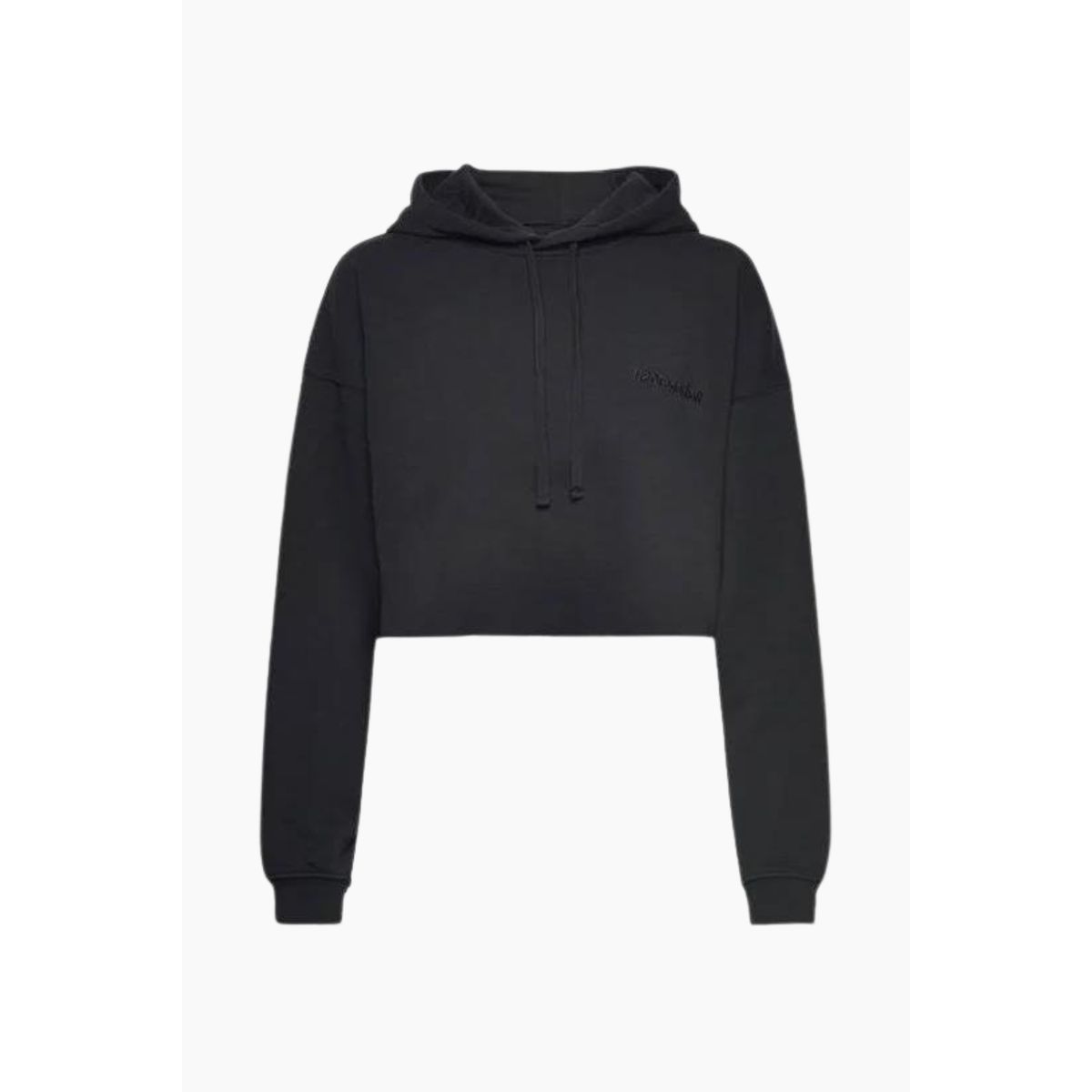 Pro Cropped Sweat Hoodie - Black - H2O Fagerholt - Sort S