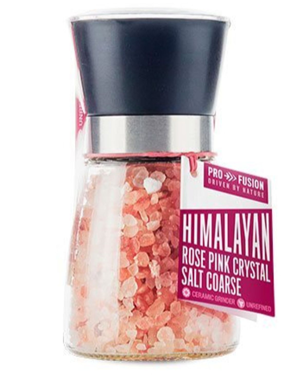 Pro Fusion Himalayasalt groft i kværn, 200g