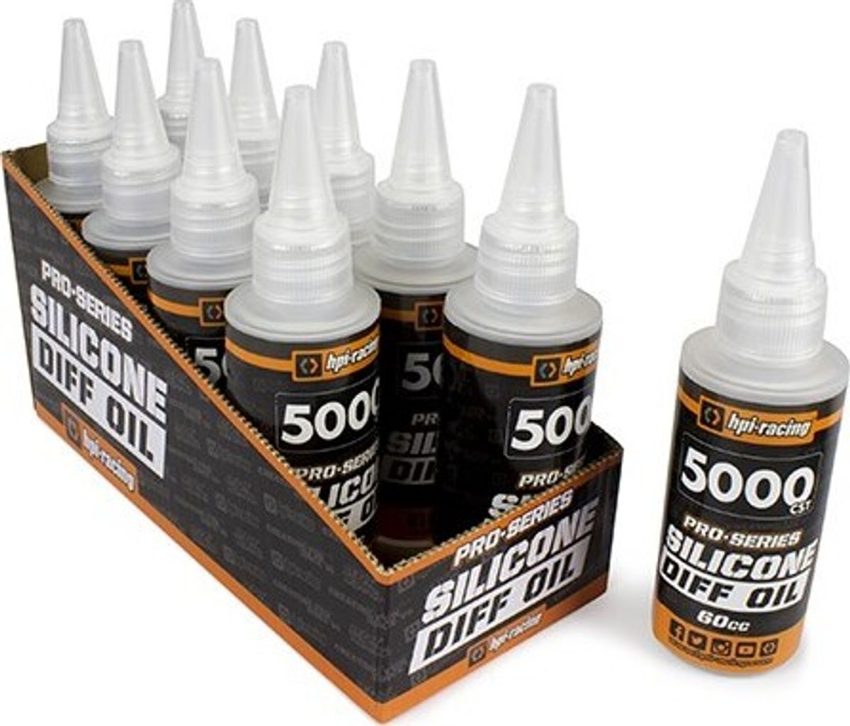 Pro-series Silicone Diff Oil 5,000cst (60cc) - Hp160390 - Hpi Racing