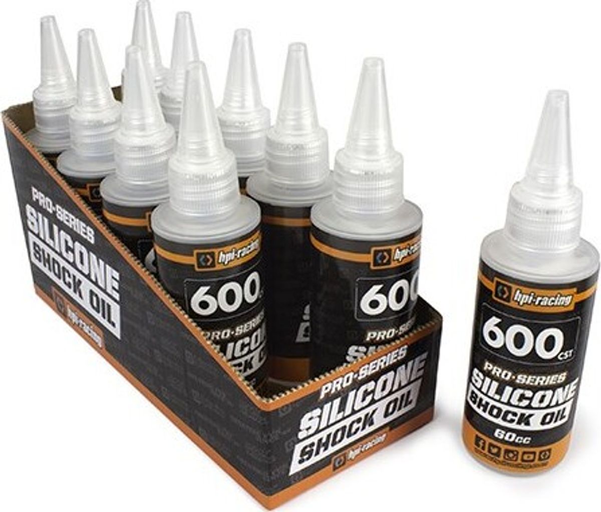 Pro-series Silicone Shock Oil 600cst (60cc) - Hp160386 - Hpi Racing