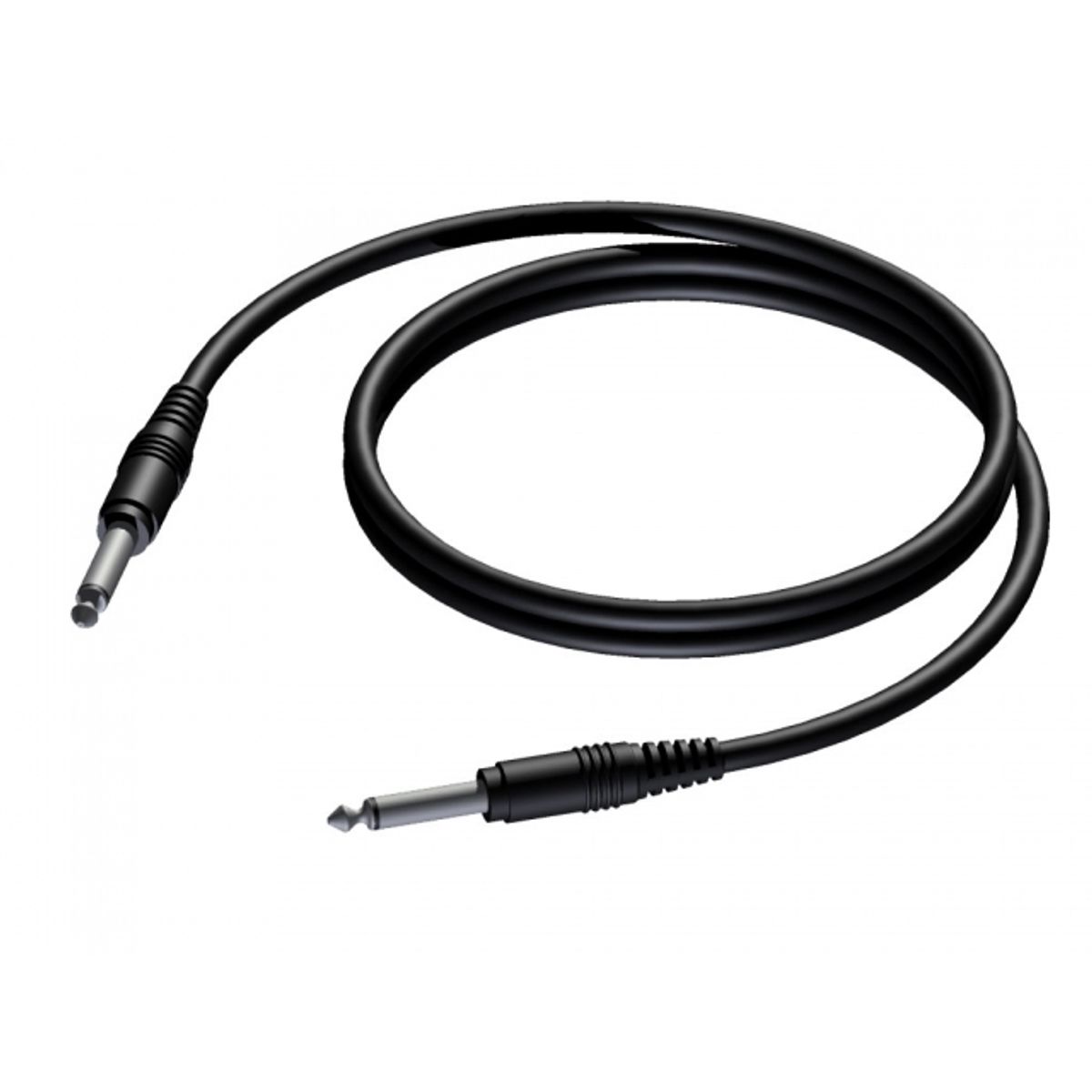 Procab CAB600 - Jack 6,3mm Han Mono instrument kabel 10 meter