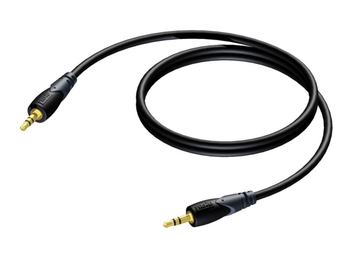 Procab CLA716 - Minijack 3,5mm Stereo Han kabel 1,5 meter