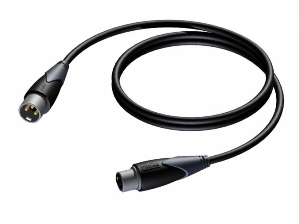 Procab CLA901 - XLR 3Pol Han til Hun kabel 0,5 meter