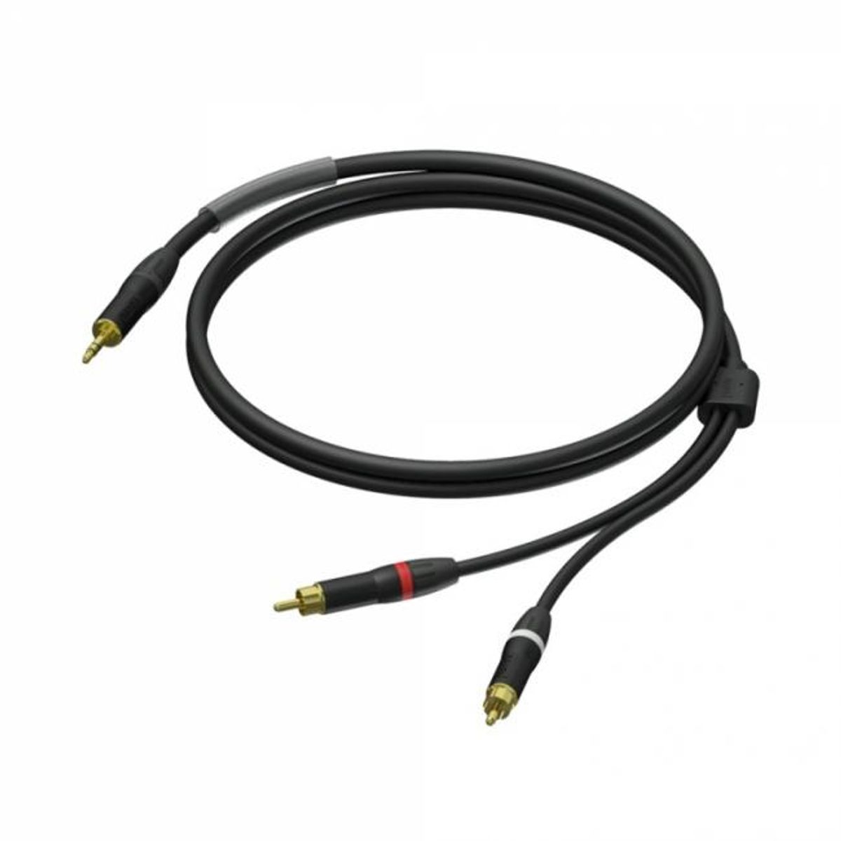 Procab PRA711 - Minijack 3.5 mm Stereo Han - 2x RCA/Phono Han 1,5 meter