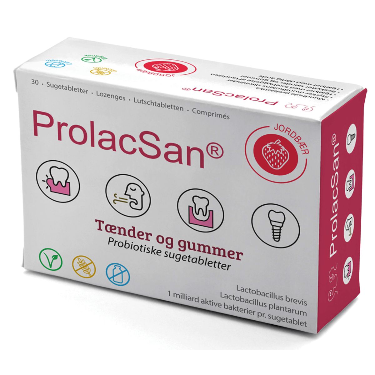 ProlacSan® sugetabletter 30 stk. - Jordbær smag