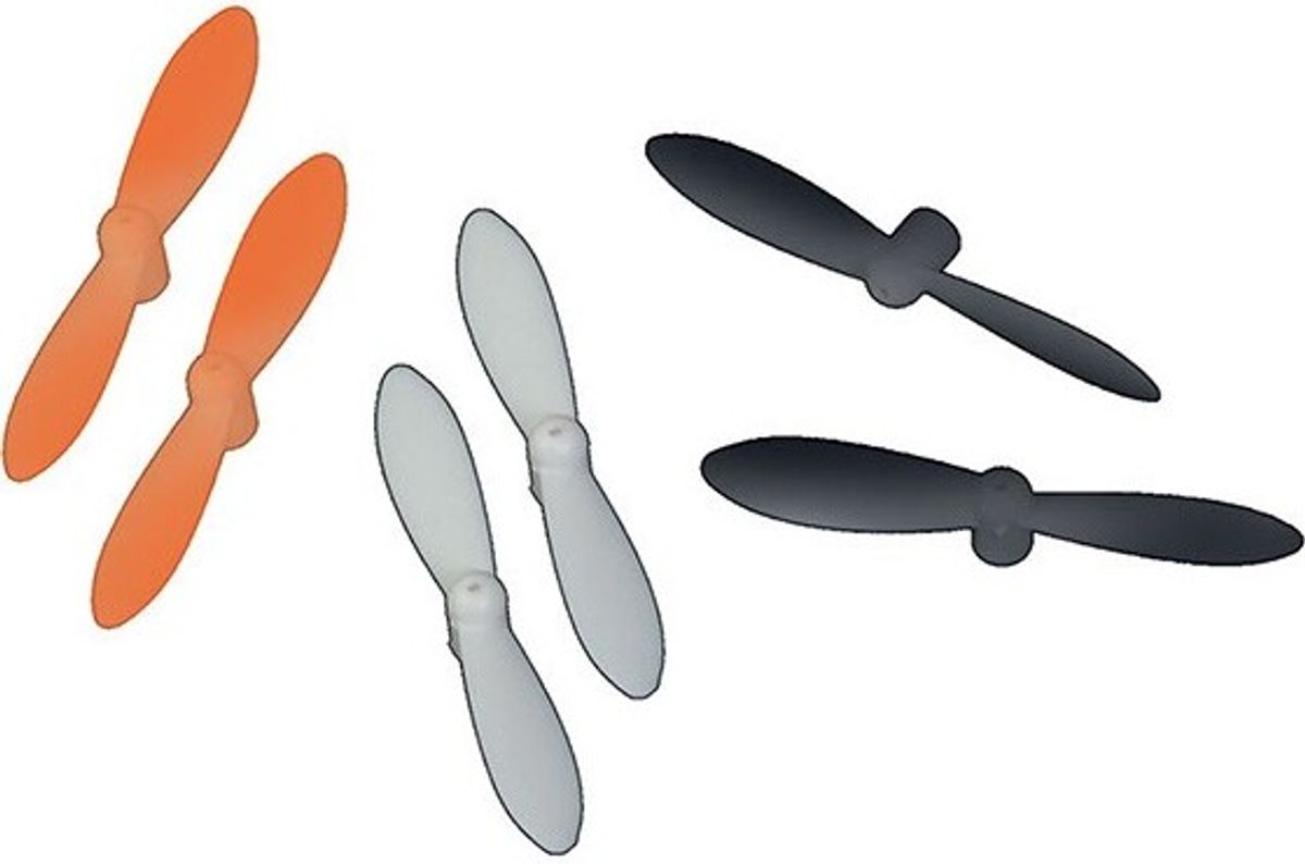 Propeller For H108 2xorange, 2x White, 2x Black - H108-v07 - Hubsan