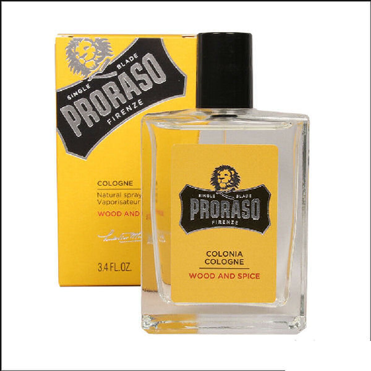 Proraso firenze colonia natural spray wood and spice 100ml