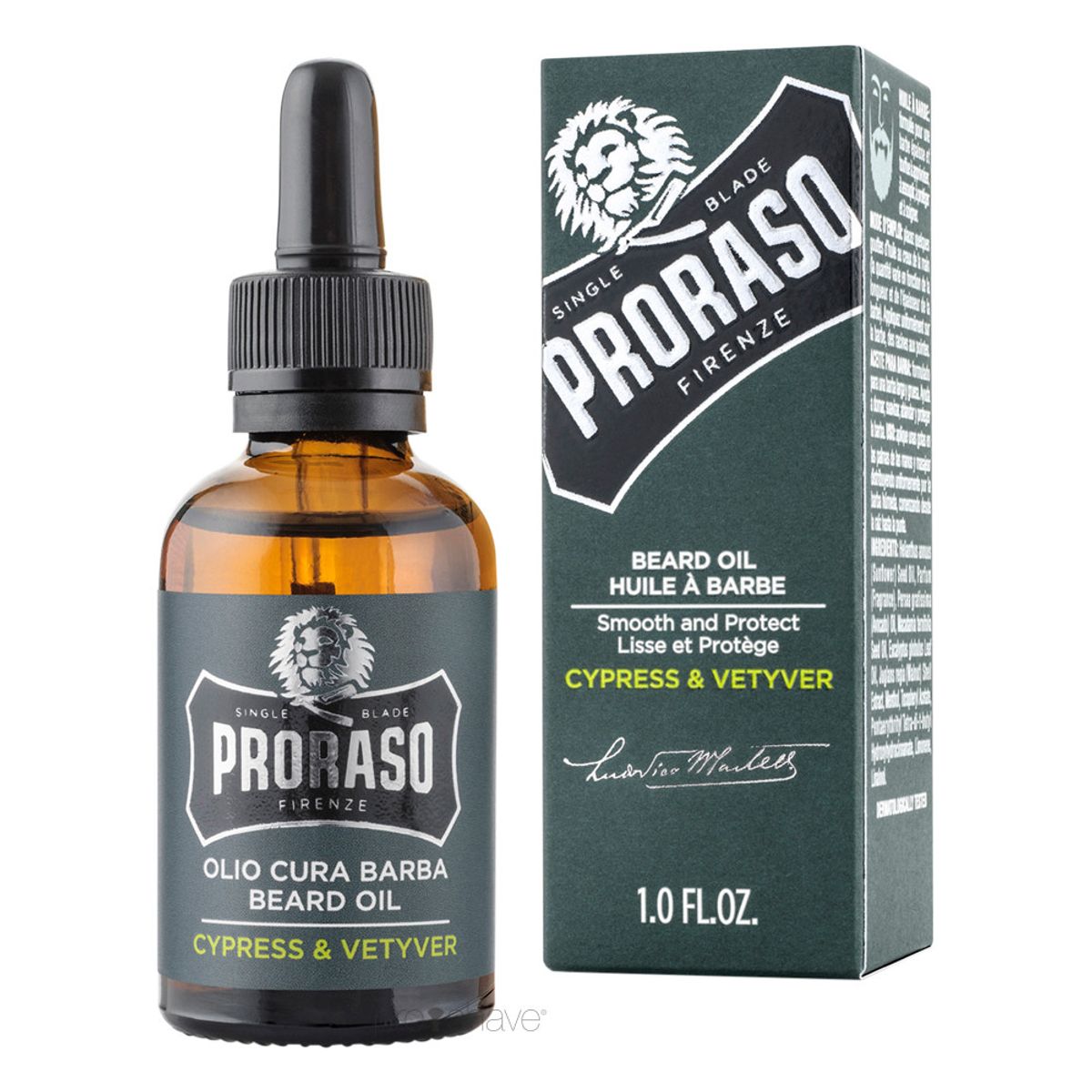 Proraso Skægolie, Cypress & Vetiver, 30 ml.