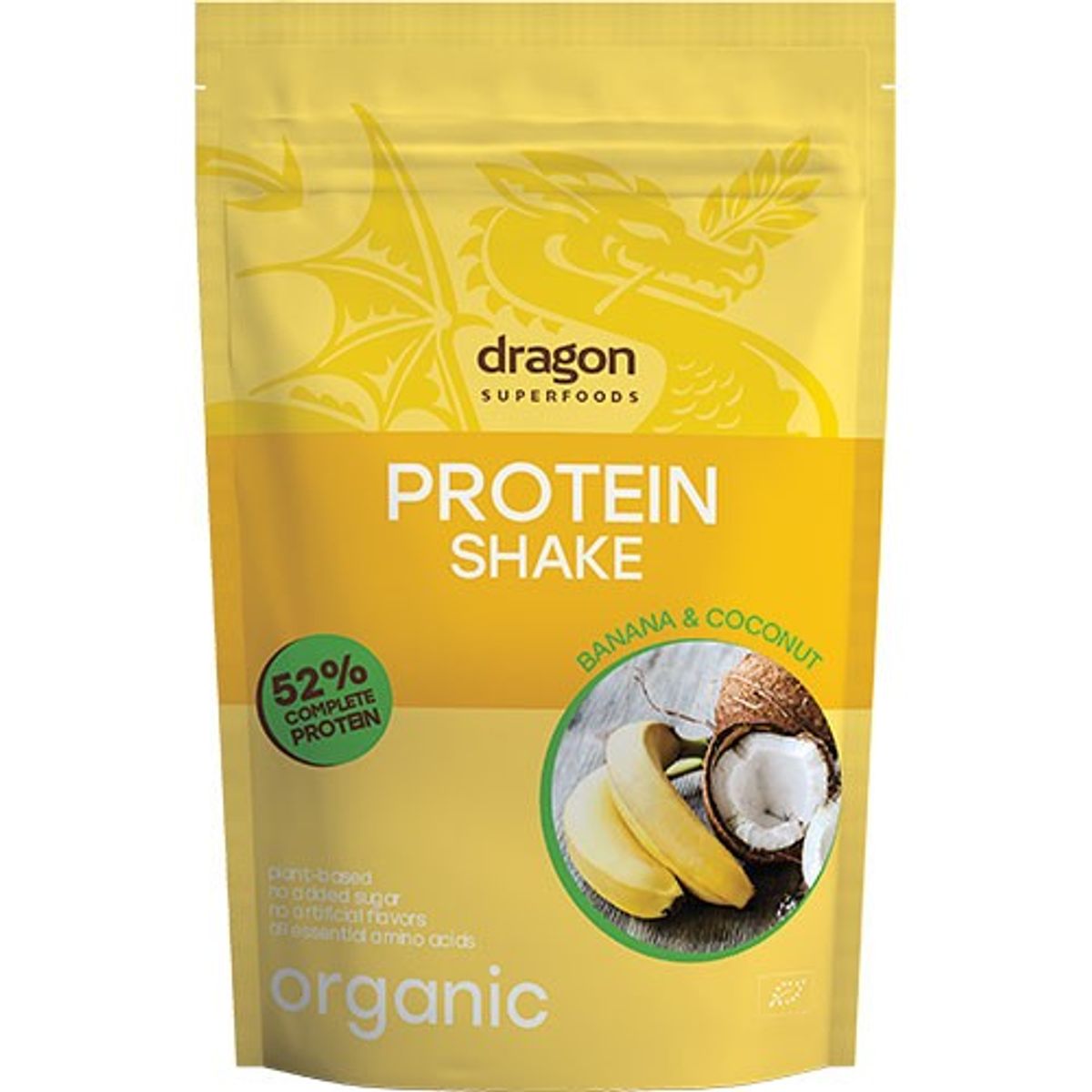 Protein Shake Banan & Kokos Økologisk - 450 gram