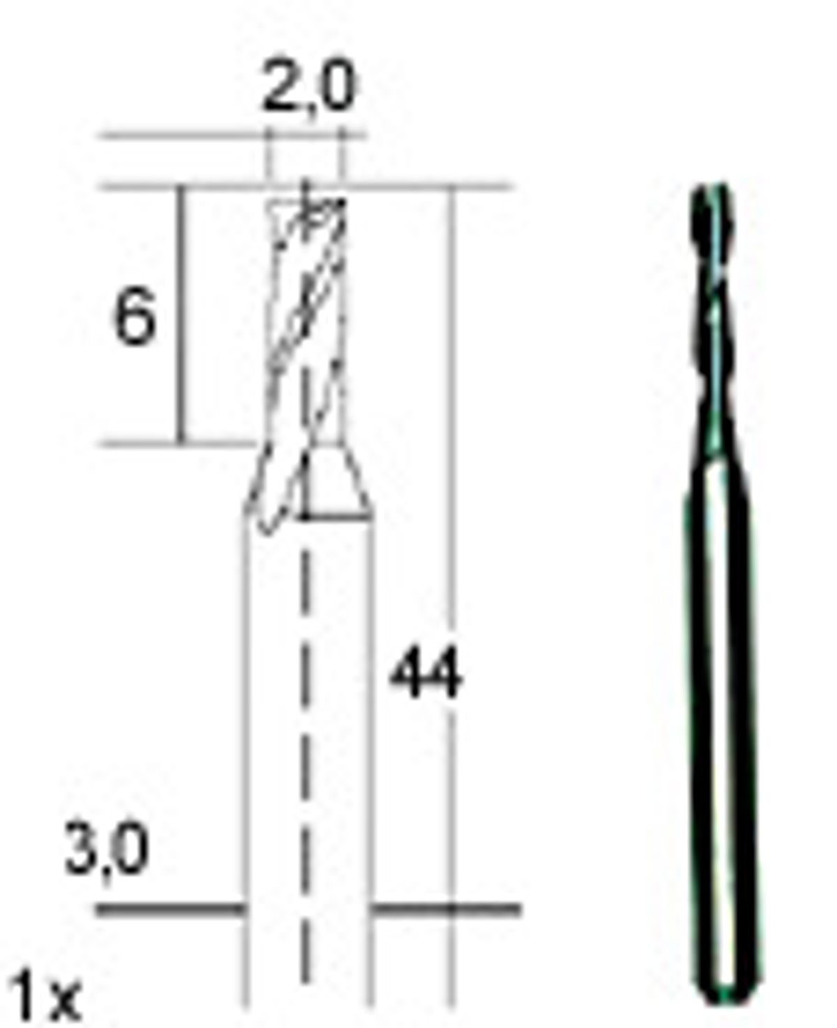 Proxxon Hårdmetal multifræser 2 mm