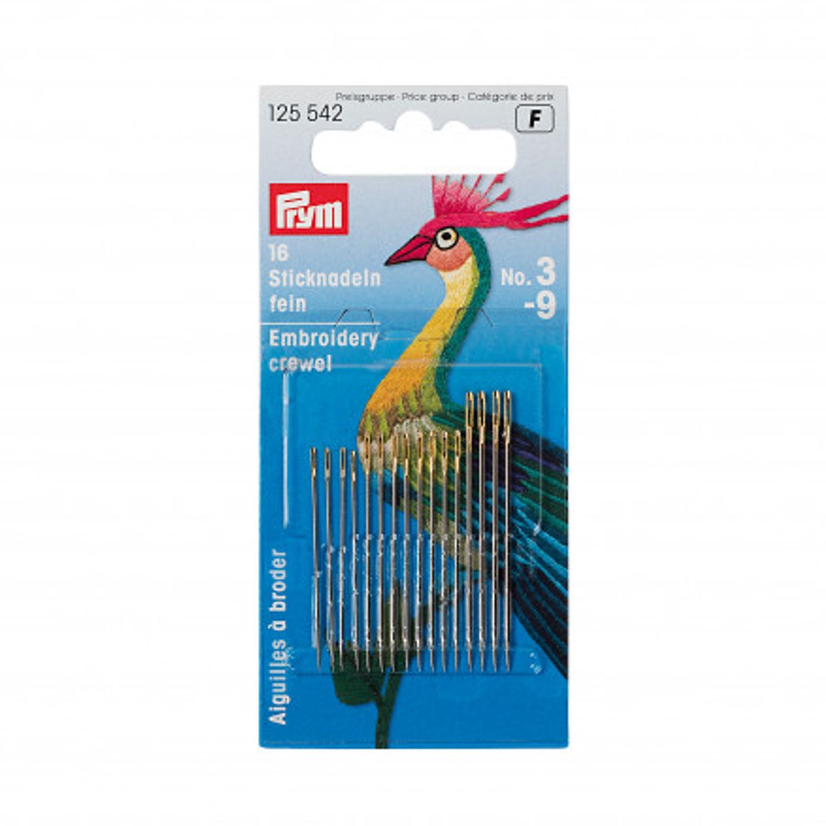 Prym Broderinåle Stål Sølv 0.60x35mm No. 9 - 16 stk.