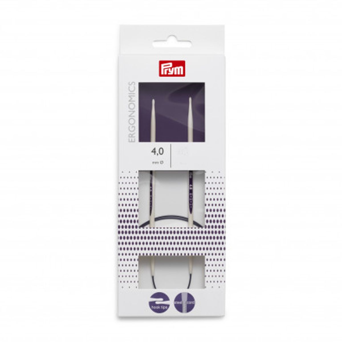 Prym Ergonomics Rundpinde Plast 60cm 4,00mm / 23.6in US6