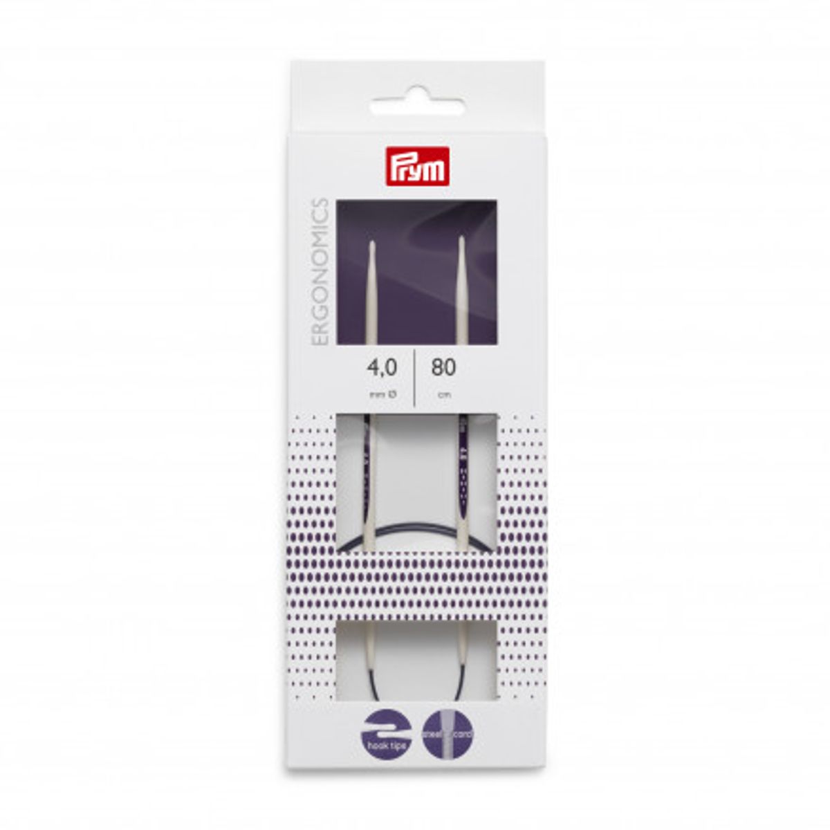 Prym Ergonomics Rundpinde Plast 80cm 4,00mm / 31.5in US6