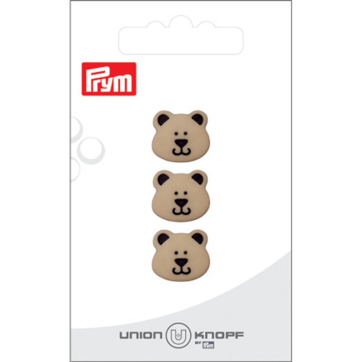 Prym Plastikknap Beige Bjørn 15mm - 3 stk