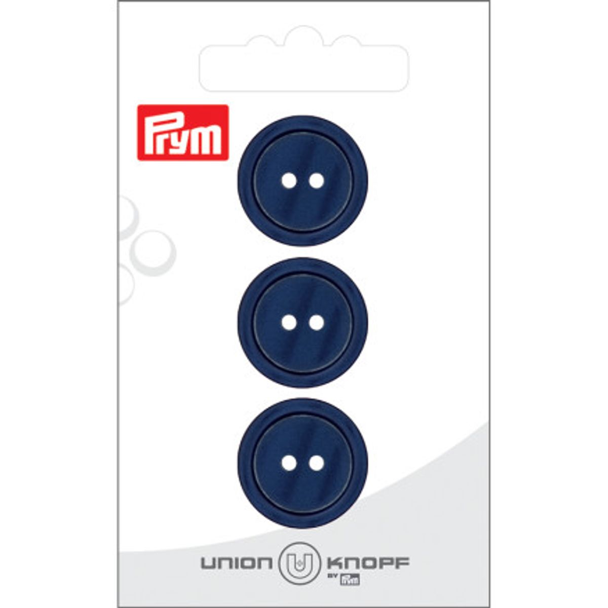 Prym Plastikknap Navy 2 Huller 20mm - 3 stk