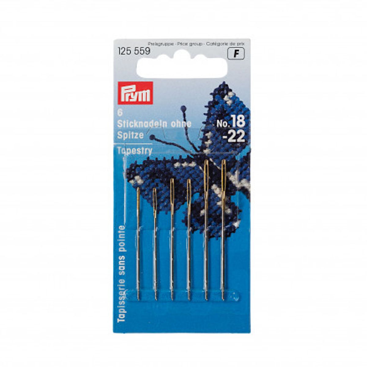 Prym Stramajnåle uden Spids Stål Sølv 1,20x50mm Str. 18 - 6 stk