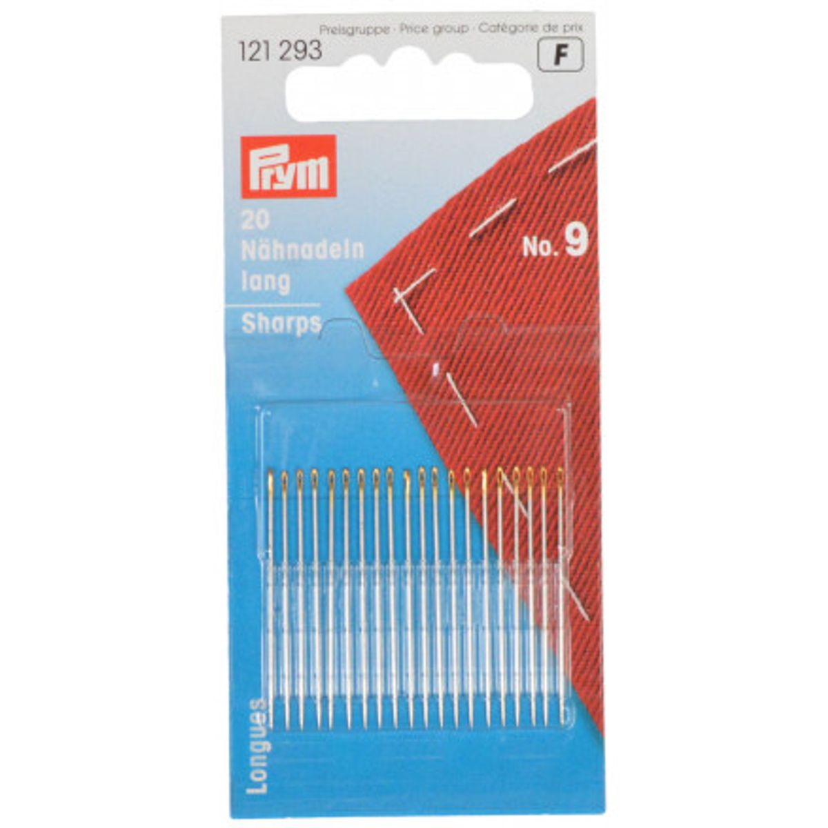 Prym Synåle Stål Sølv 0,60x34mm Str. 9 - 20 stk