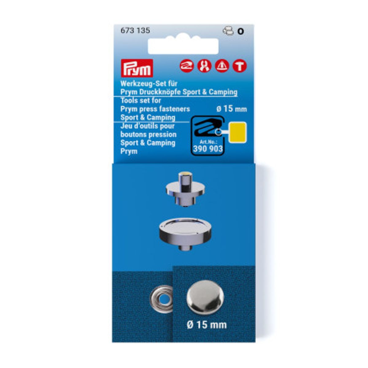 Prym Trykknap Sport/Camping 15 mm