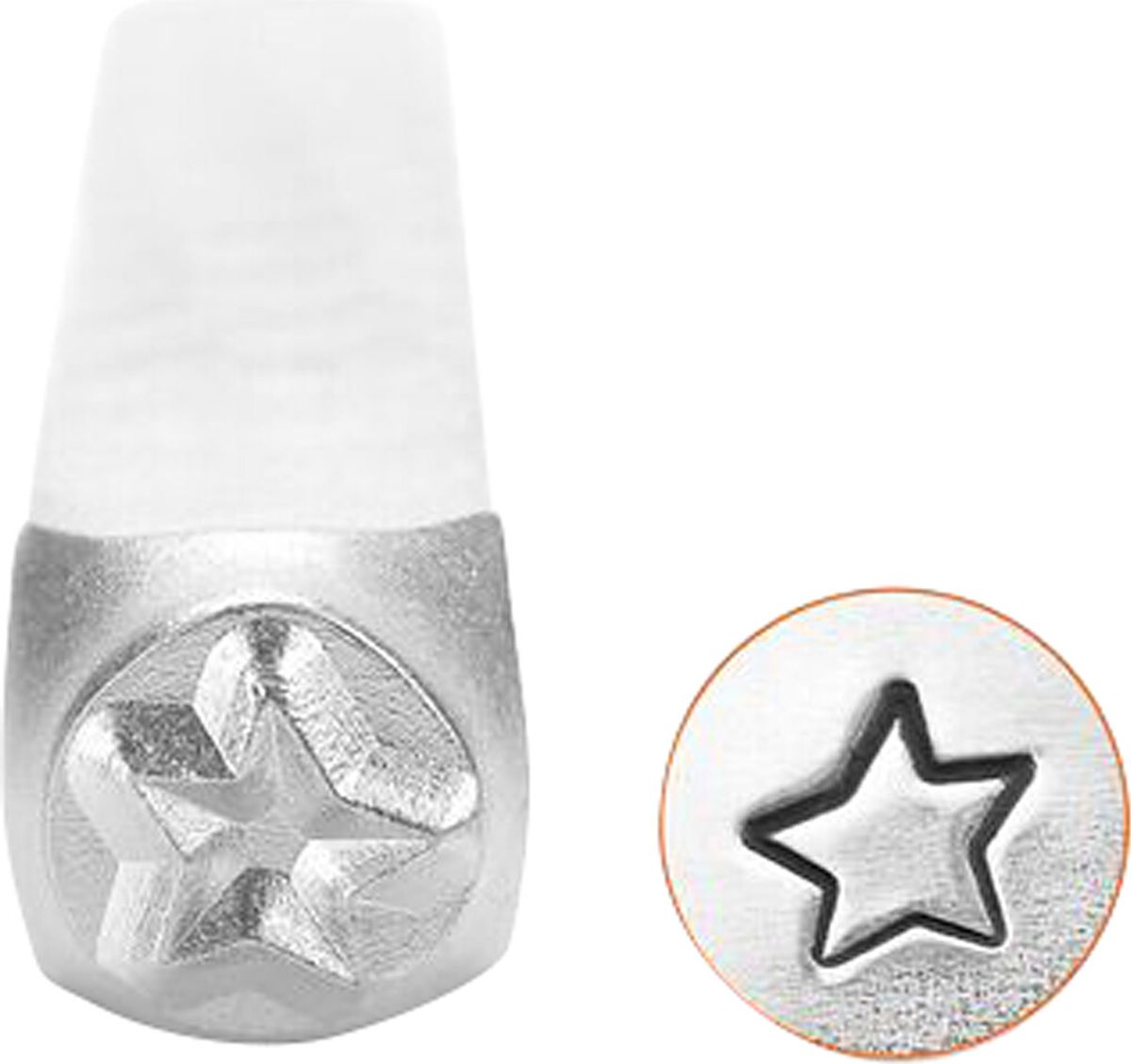 Prægestempel - Stjerne - L 65 Mm - Str. 3 Mm - 1 Stk.