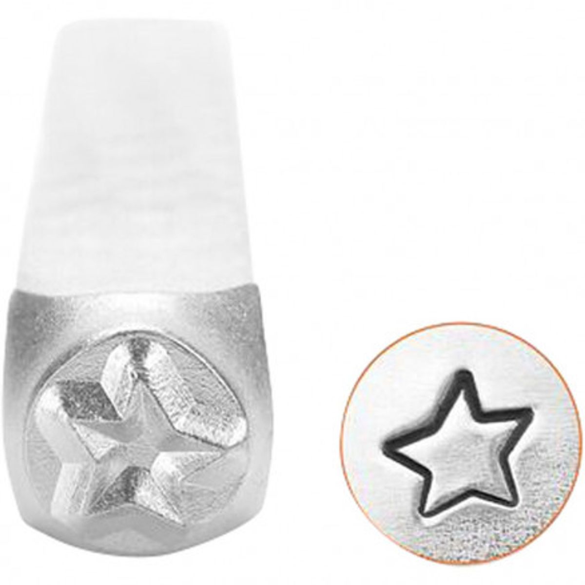 Prægestempel, Stjerne, L: 65 mm, str. 3 mm, 1 stk.