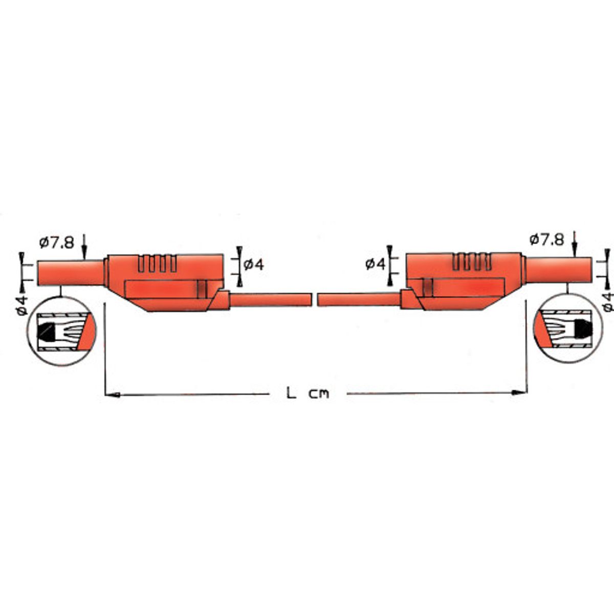 PRØVELEDNING 2711 200CM SORT