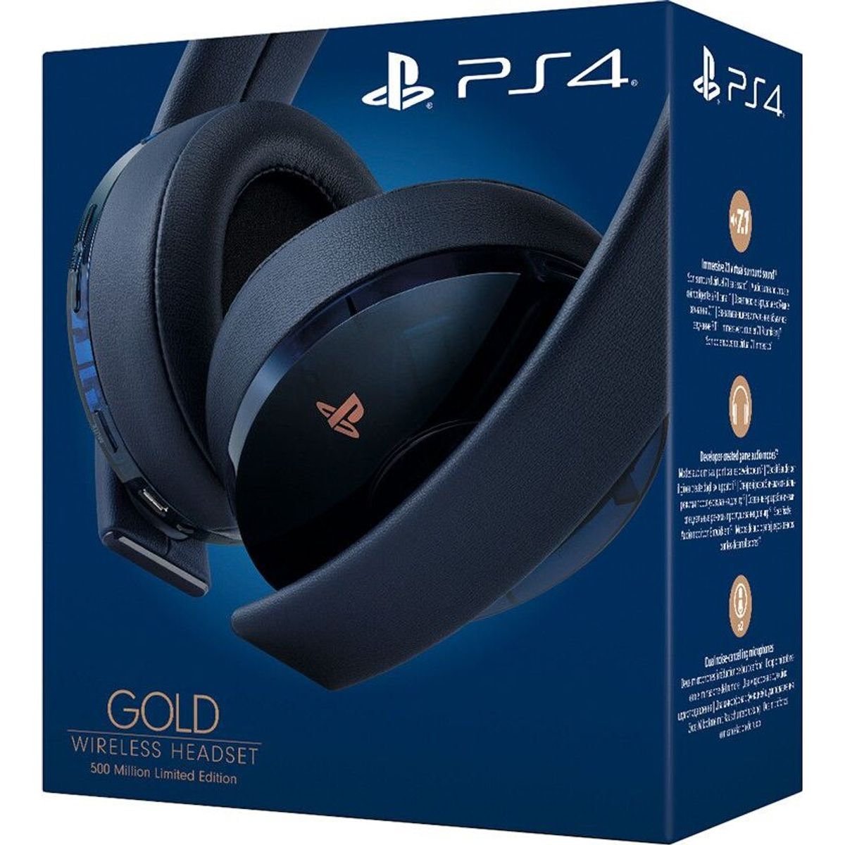 Ps4 500 Million Limited Edition Gold Headset