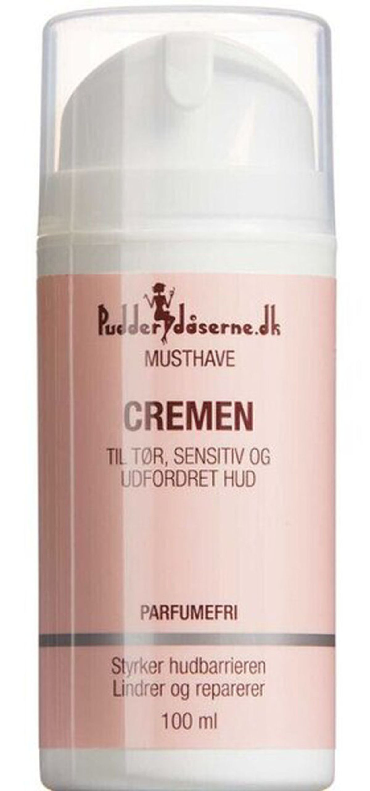 Pudderdåserne musthave cremen til tør sensitiv og udfordret hud parfumefri 100ml