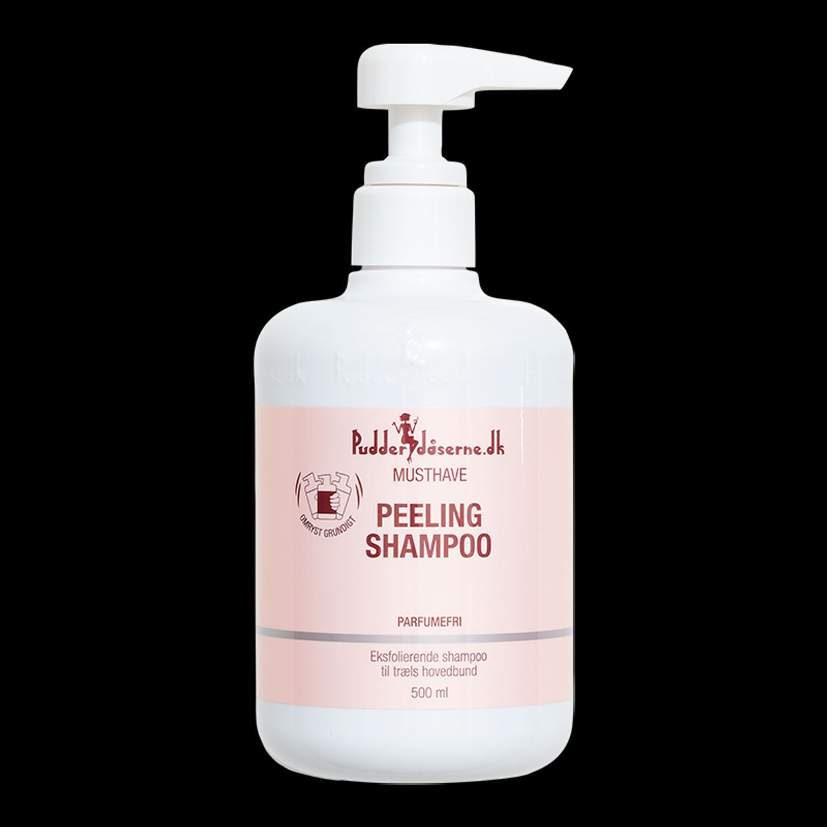 Pudderdåserne Peeling Shampoo 500 ml.