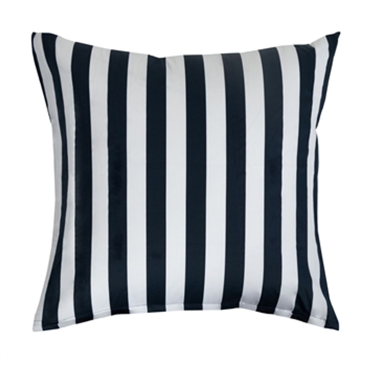 Pudebetræk 60x63 cm - Blødt bomuldssatin - Nordic Stripe - Mørkeblåt og hvidt