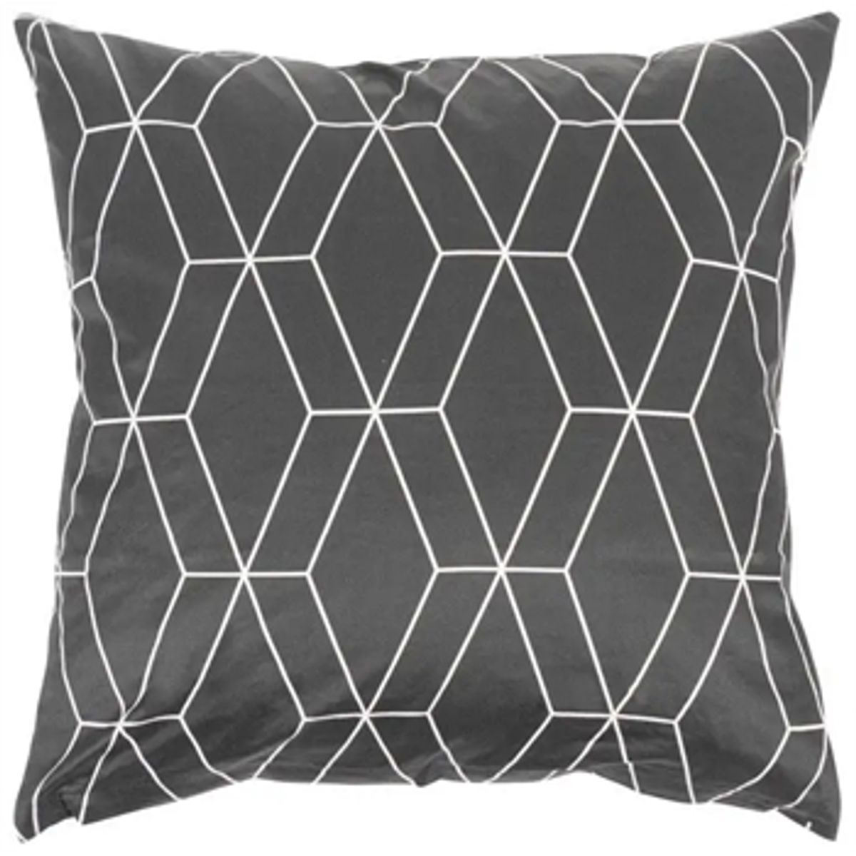 Pudebetræk 60x63 cm - Chain black - sort - 100% Bomuldssatin