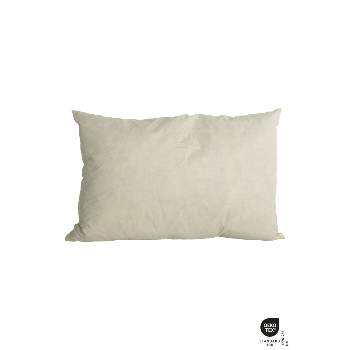 Pudefyld, Hvid - White / l: 50 cm, b: 30 cm / Bomuld, Andefjer