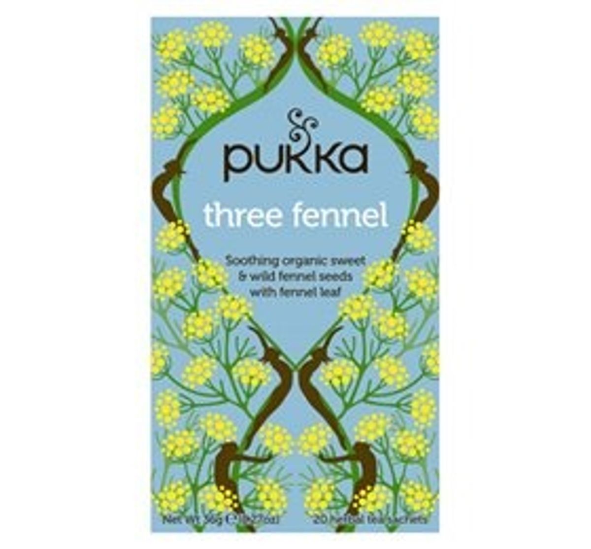 Pukka Te Three Fennel Ø, 20breve